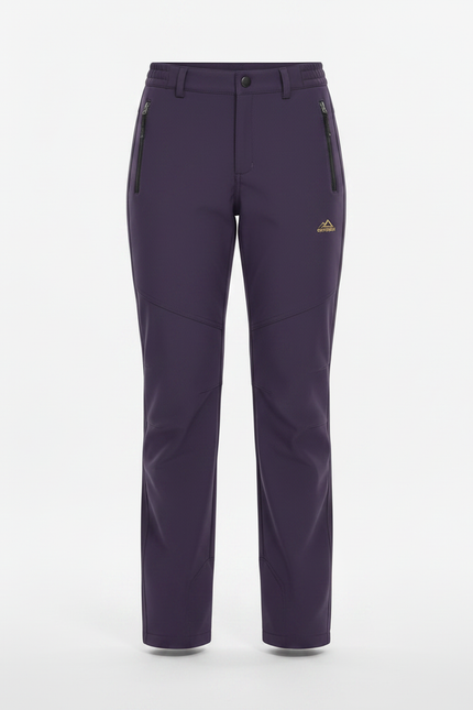 Pantalon Randonnée Grand Froid Femme - Violet Polyester - vue 3