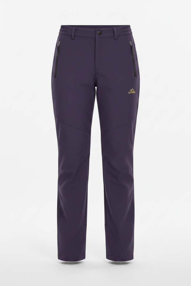 Pantalon Randonnée Grand Froid Femme - Violet Polyester - vue 3