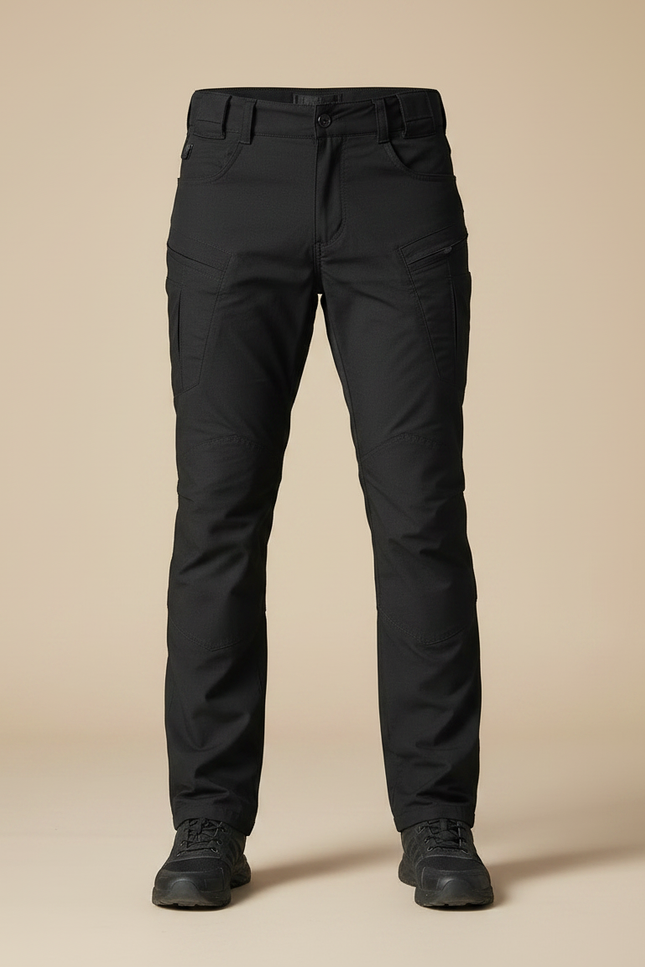 Pantalon Randonnée Noir Tactique Cargo Homme Robuste - Polyester - vue 3