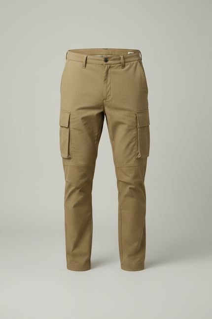 Pantalon Randonnée Kaki Cargo Léger Confortable Homme - Polyester - vue 3