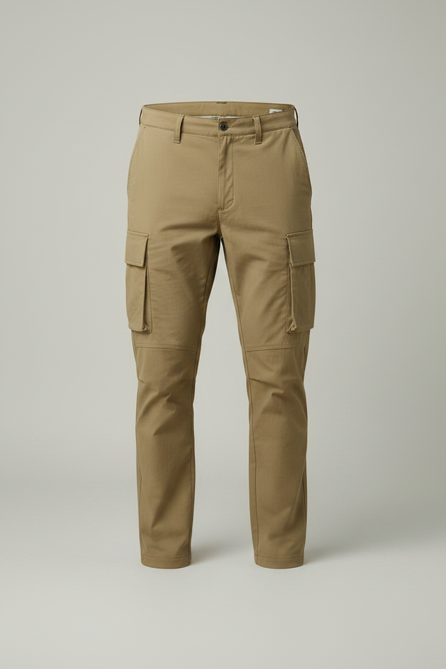Pantalon Randonnée Kaki Cargo Léger Confortable Homme - Polyester - vue 3