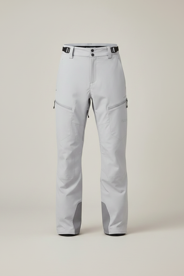 Pantalon Randonnée Gris Imperméable Coupe Droite Hiver - Polyester - vue 3