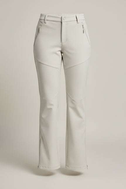 Pantalon Randonnée Beige Clair Coupe Droite Femme - Polyester - vue 3