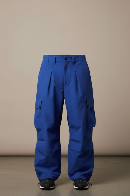 Pantalon Randonnée Bleu Ample Cargo Homme Imperméable - Polyester - vue 3