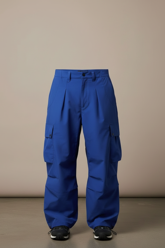 Pantalon Randonnée Bleu Ample Cargo Homme Imperméable - Polyester - vue 3
