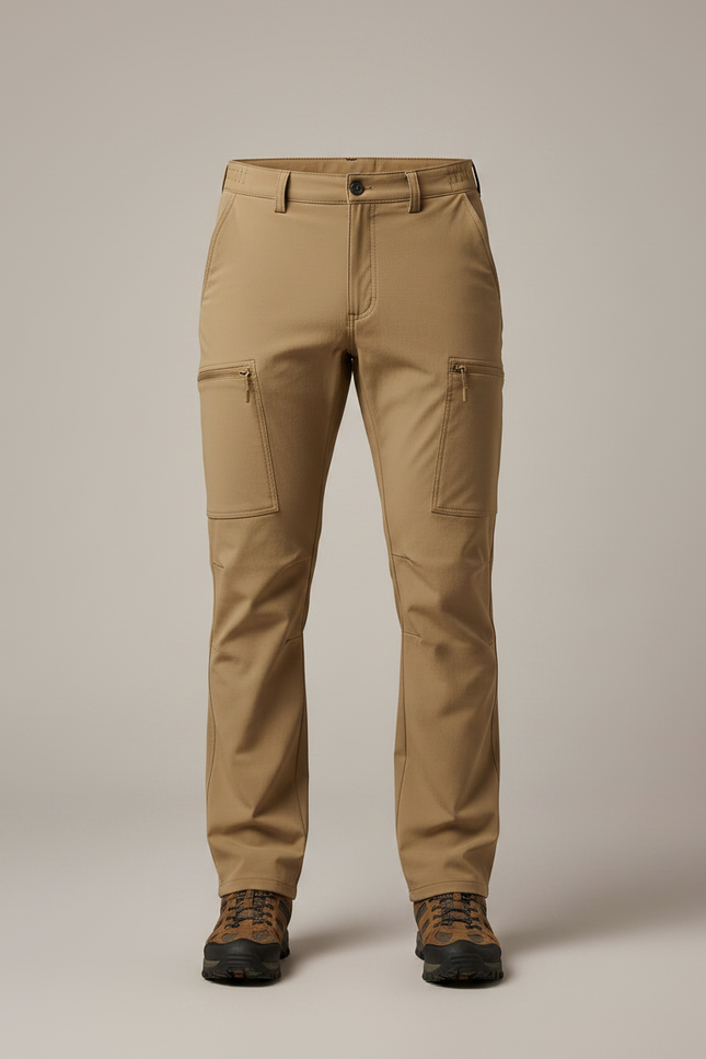 Pantalon Randonnée Kaki Homme Multi-poches Décontracté Séchage Rapide - Polyester - vue 3