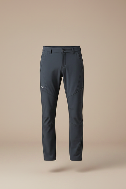Pantalon Randonnée Homme Gris Anthracite Softshell Extensible - Polyester - vue 3