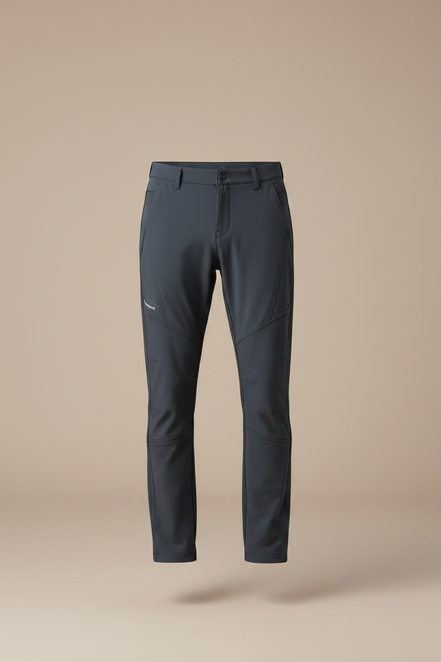 Pantalon Randonnée Homme Gris Anthracite Softshell Extensible - Polyester - vue 3