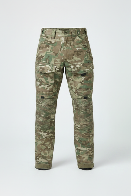 Pantalon Randonnée Camouflage Militaire Cargo Tactique Robuste - Multicolore Toile - vue 3
