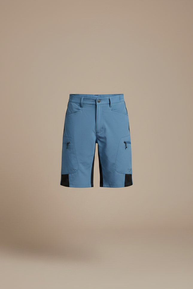 Pantalon Randonnée Court Bleu Léger Enfant - Polyester - vue 3