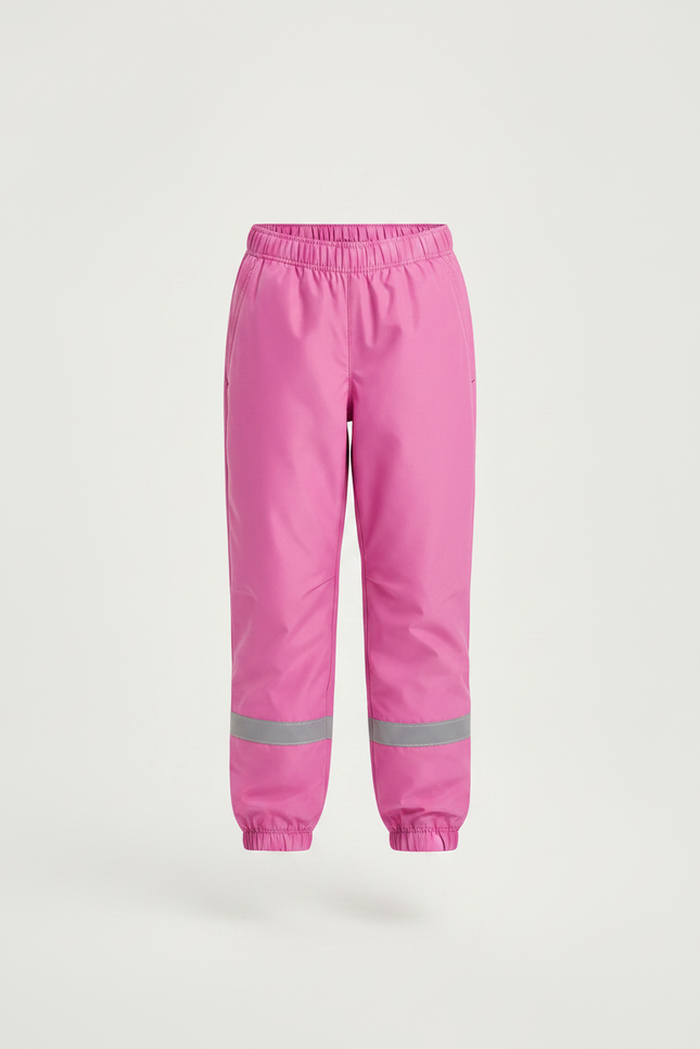 Pantalon Randonnée Rose Enfant Imperméable Réfléchissant - Polyester - vue 3