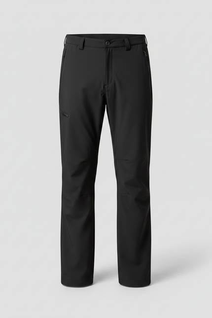 Pantalon Randonnée Noir Imperméable Respirant Zippé Homme - Polyester - vue 3