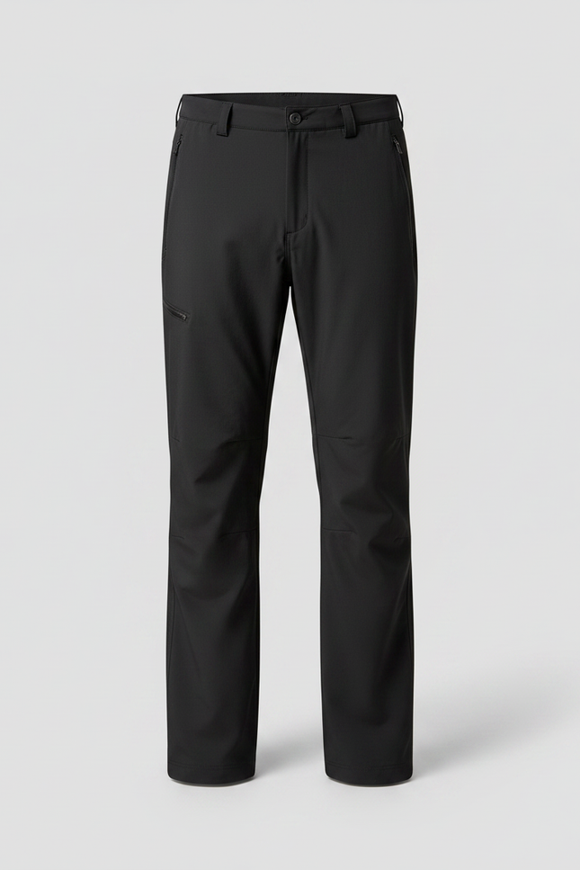 Pantalon Randonnée Noir Imperméable Respirant Zippé Homme - Polyester - vue 3