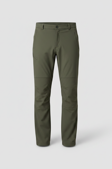 Pantalon Randonnée Kaki Homme Tactique Multi-Poches - Polyester - vue 3