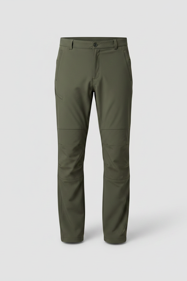 Pantalon Randonnée Kaki Homme Tactique Multi-Poches - Polyester - vue 3