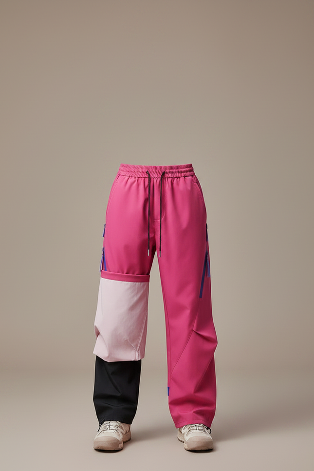 Pantalon Randonnée Rose Ample Décontracté Enfant Bicolore - Polyester - vue 3
