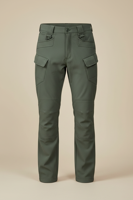 Pantalon Randonnée Vert Cargo Homme Tactique Imperméable - Polyester - vue 3