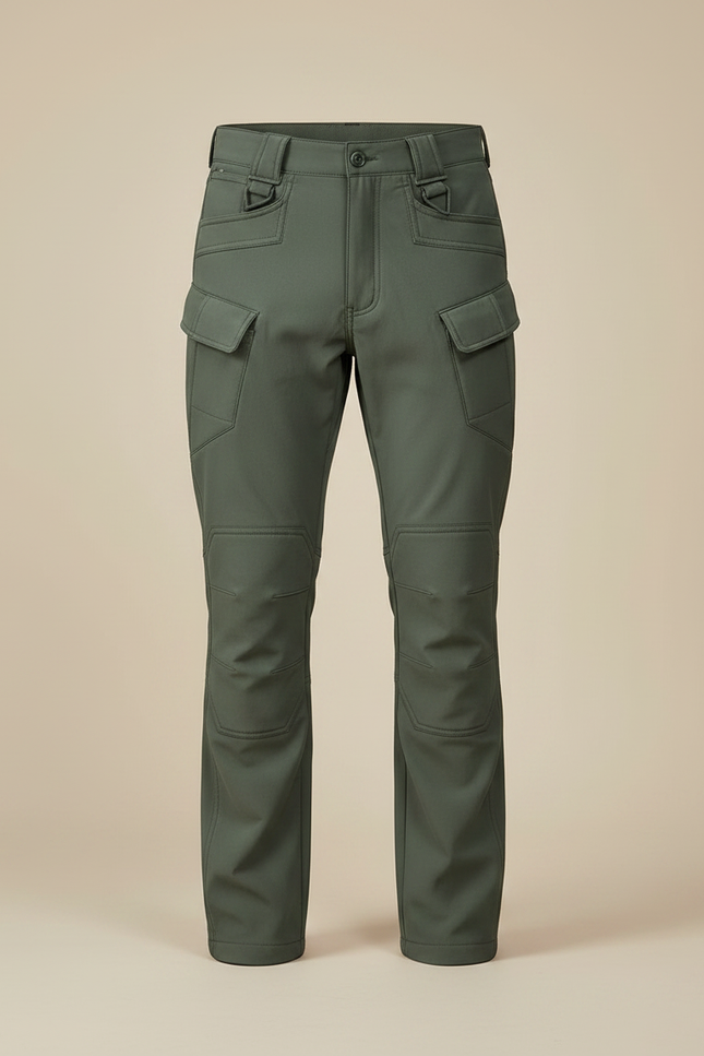 Pantalon Randonnée Vert Cargo Homme Tactique Imperméable - Polyester - vue 3