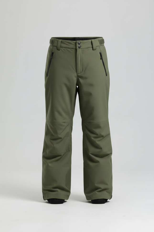 Pantalon Randonnée Vert Kaki Ample Imperméable Unisexe - Polyester - vue 3