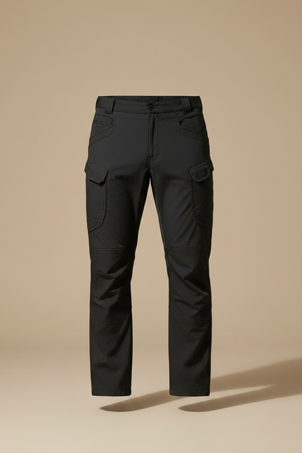 Pantalon Randonnée Noir Cargo Tactique Homme Robuste - Polyester - vue 3