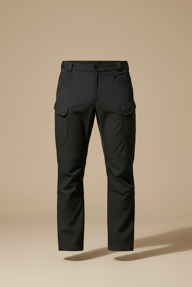 Pantalon Randonnée Noir Cargo Tactique Homme Robuste - Polyester - vue 3