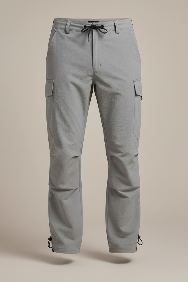 Pantalon Randonnée Gris Léger Cargo Respirant Homme - Polyester - vue 3