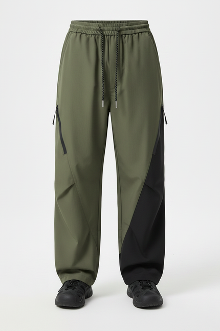 Pantalon Randonnée Kaki Ample Bicolore Sport Enfant - Polyester - vue 3