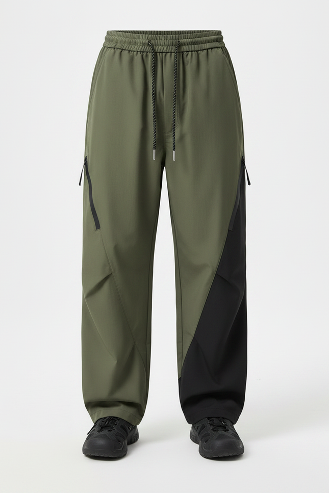 Pantalon Randonnée Kaki Ample Bicolore Sport Enfant - Polyester - vue 3