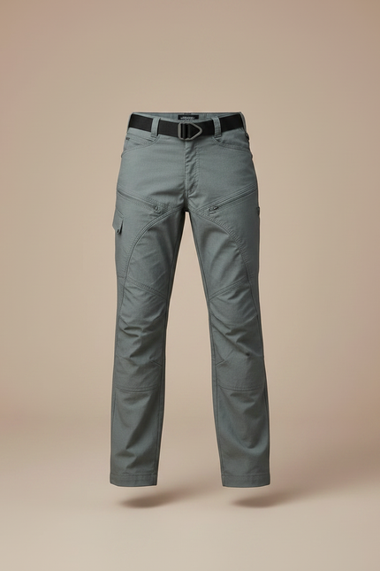 Pantalon Randonnée Enfant Gris Coupe Droite Confortable - Polyester - vue 3