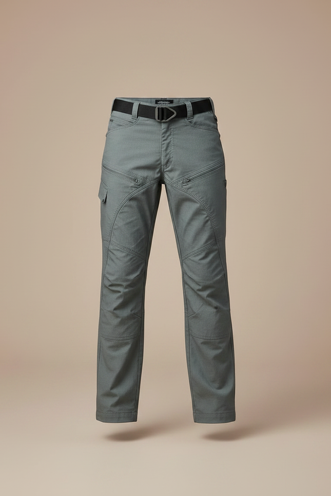 Pantalon Randonnée Enfant Gris Coupe Droite Confortable - Polyester - vue 3