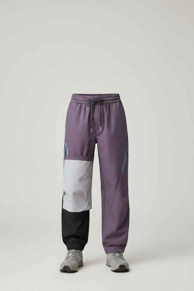 Pantalon Randonnée Violet Ample Bicolore Enfant Sport - Polyester - vue 3