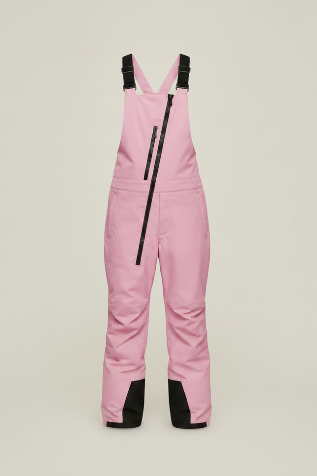 Pantalon Randonnée Rose Bretelles Imperméable Fille - Polyester - vue 3