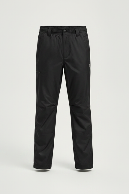 Pantalon Randonnée Noir Imperméable Léger Enfant - Polyester - vue 3