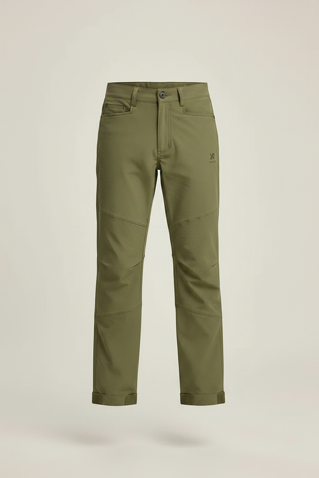 Pantalon Randonnée Kaki Enfant Léger Respirant - Polyester - vue 3