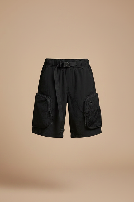 Pantalon Randonnée Noir Cargo Multi-poches Garçon Léger - Polyester - vue 3