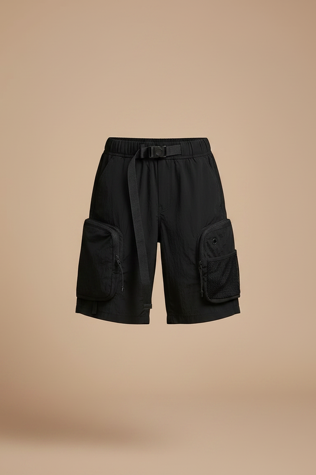 Pantalon Randonnée Noir Cargo Multi-poches Garçon Léger - Polyester - vue 3