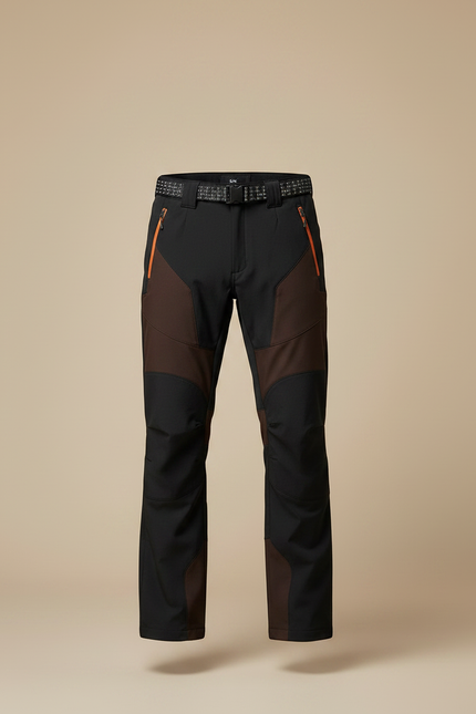 Pantalon Chaud Randonnée Homme - Multicolore Polyester - vue 3