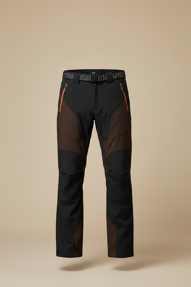 Pantalon Chaud Randonnée Homme - Multicolore Polyester - vue 3