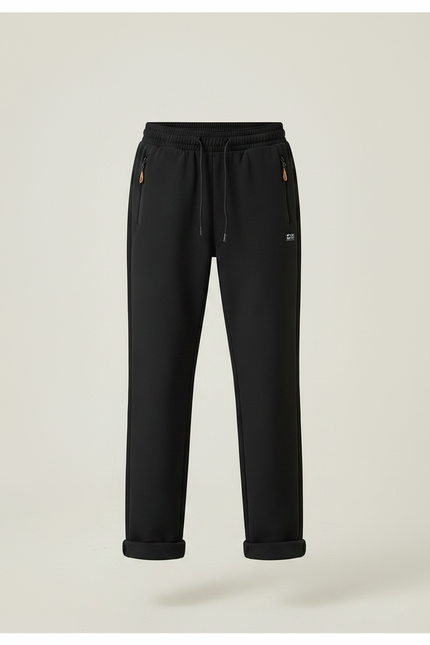 Pantalon Randonnée Noir Enfant Doublé Chaud Décontracté - Molleton - vue 3