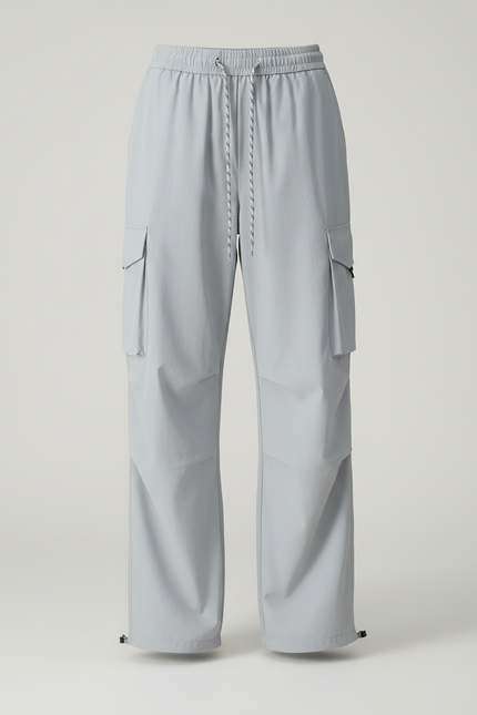 Pantalon Randonnée Gris Cargo Ample Femme - Polyester - vue 3