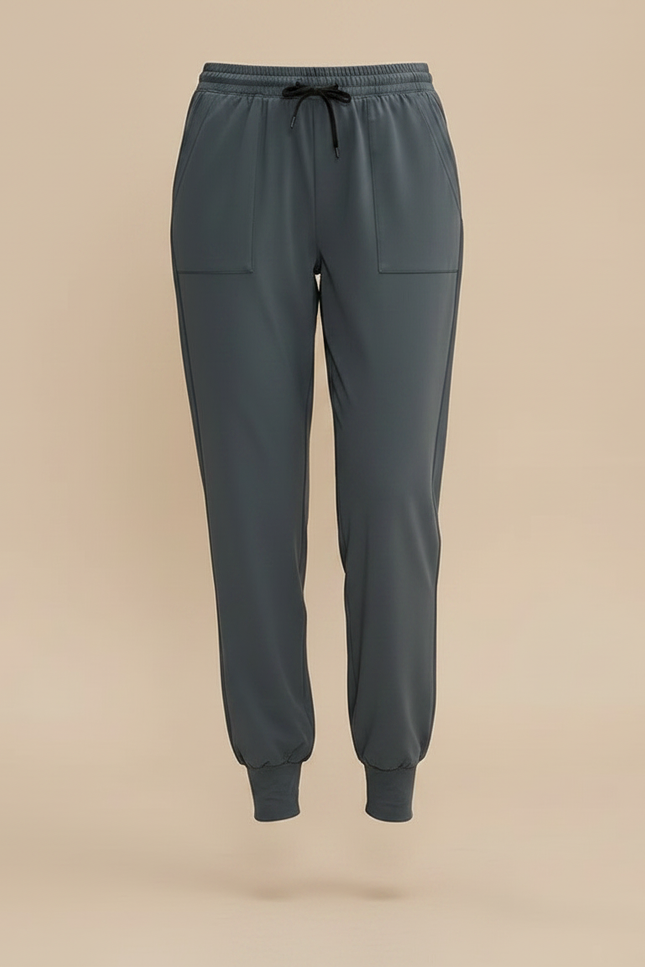 Pantalon Randonnée Gris Cordon Ample Femme Sport - Polyester - vue 3