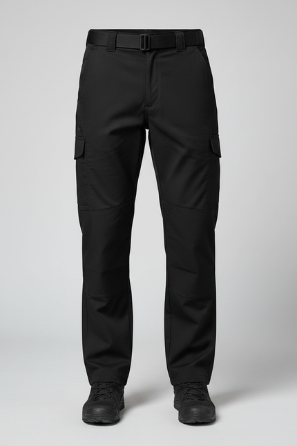 Pantalon Randonnée Noir Cargo Homme Tactique Robuste - Polyester - vue 3