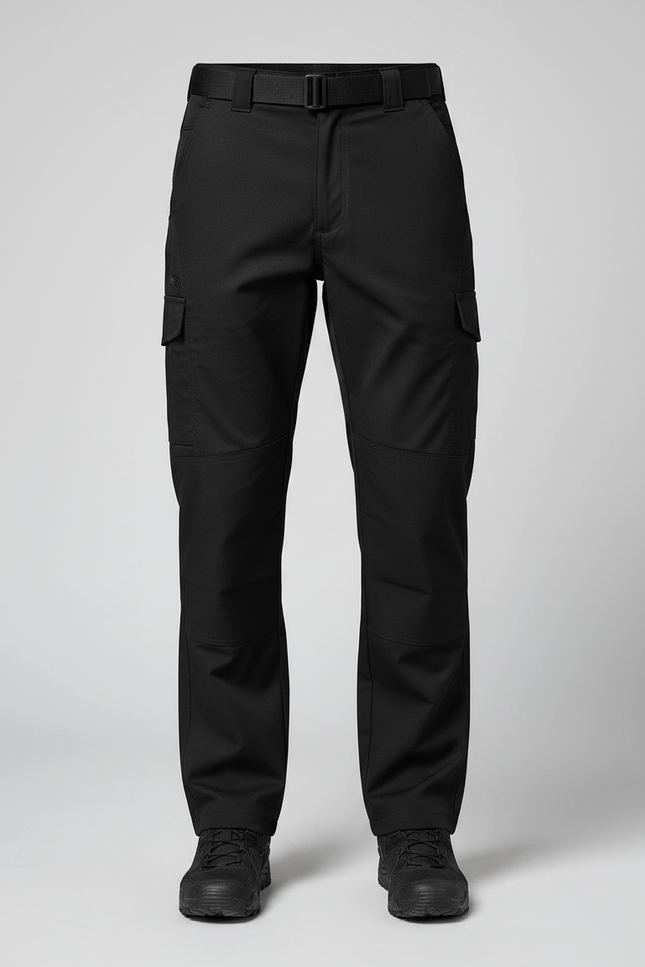 Pantalon Randonnée Noir Cargo Homme Tactique Robuste - Polyester - vue 3